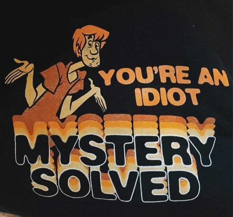 YOU'RE AN IDIOT MYSTERY SOLVED