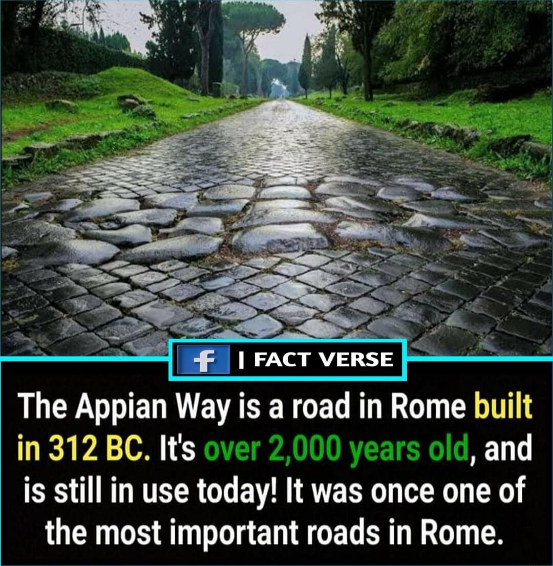 o FACT VERSE RUEE ELRE RN GET RGO T LA PA and is still in use today It was once one of the most important roads in Rome