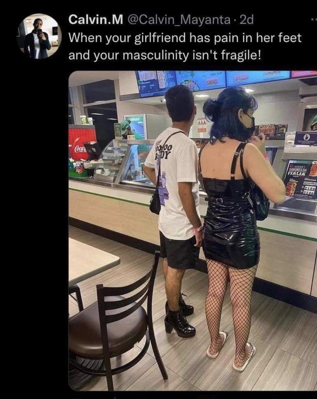 CalvinM Calvin_Mayanta 2d When your girlfriend has pain in her feet and your masculinity isnt fragile