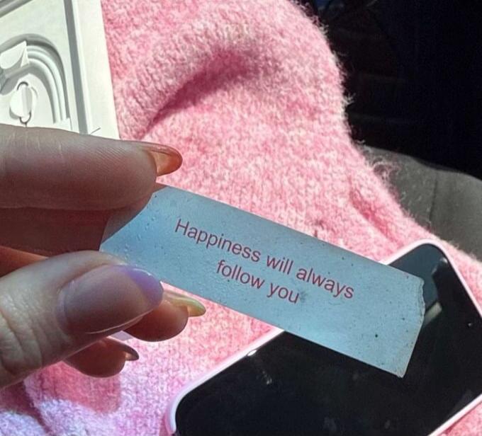 Happiness will always follow you