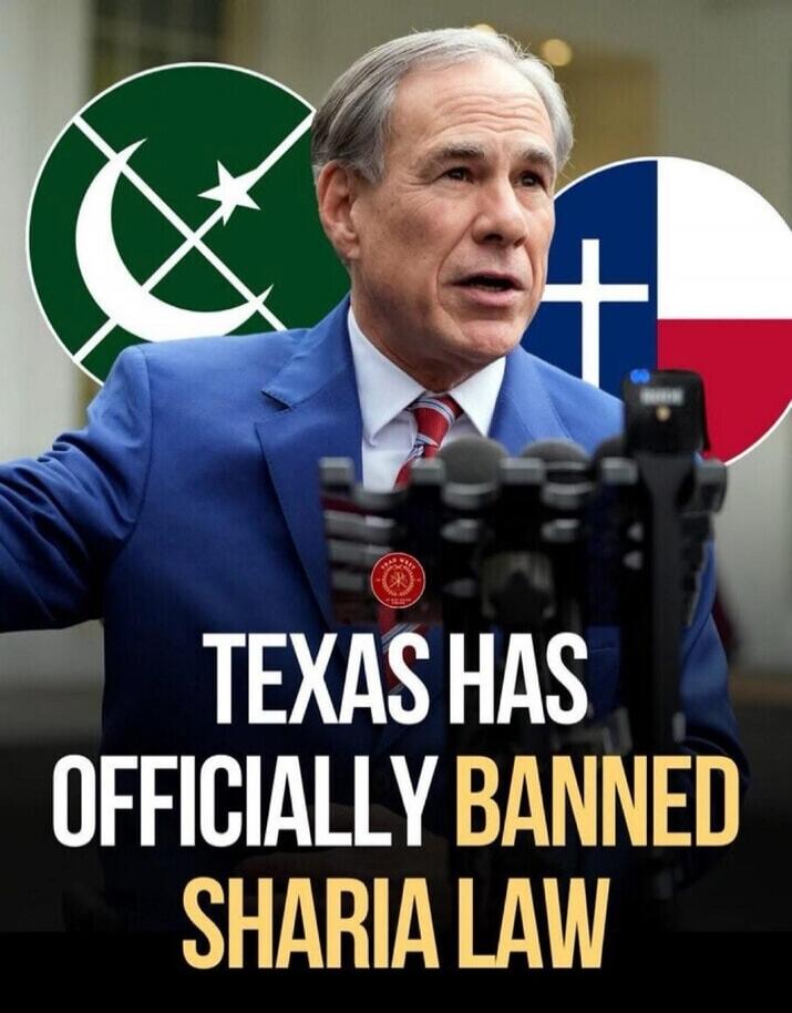 TEXAS HAS OFFICIALLY BANNED SHARIA LAW