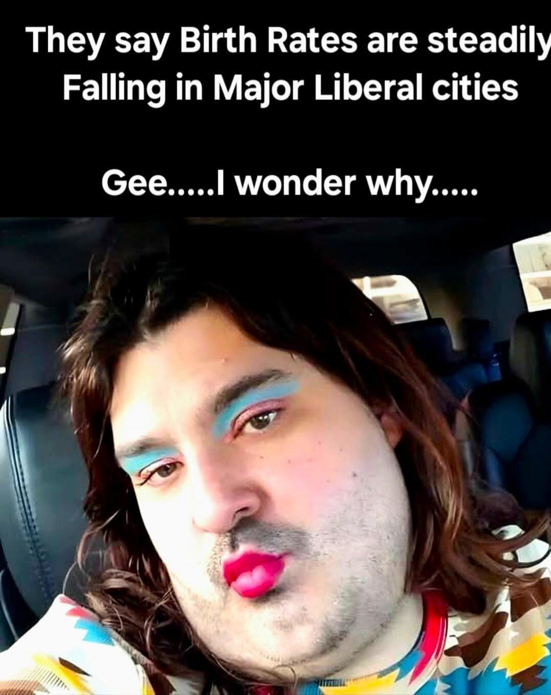 They say Birth Rates are steadily Falling in Major Liberal cities Gee.....I wonder why.....