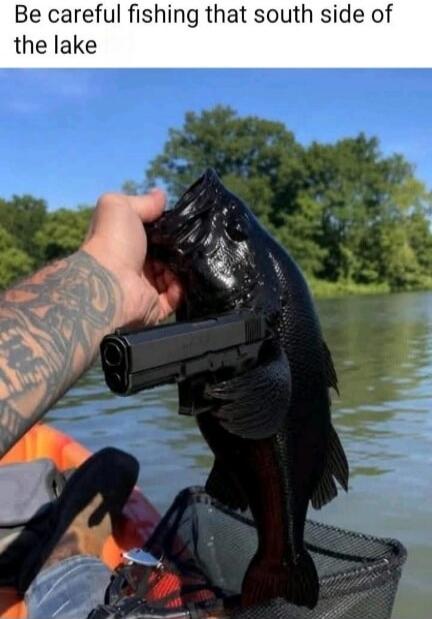 Be careful fishing that south side of the lake