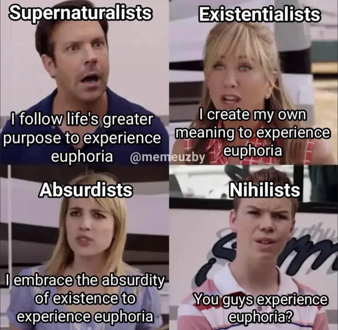 Yl followjlifesgreater purpose tolexperience meanmg to experlence euphoria mes euphona W