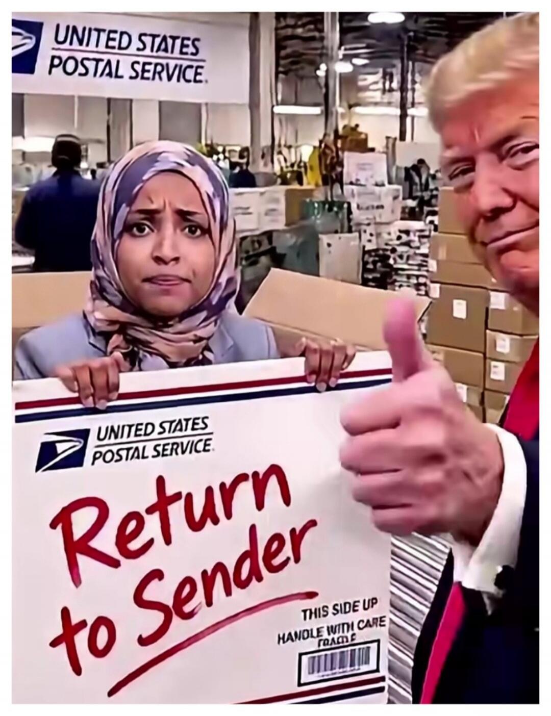 UNITED STATES POSTAL SERVICE Return to Sender THIS SIDE UP HANDLE WITH CARE