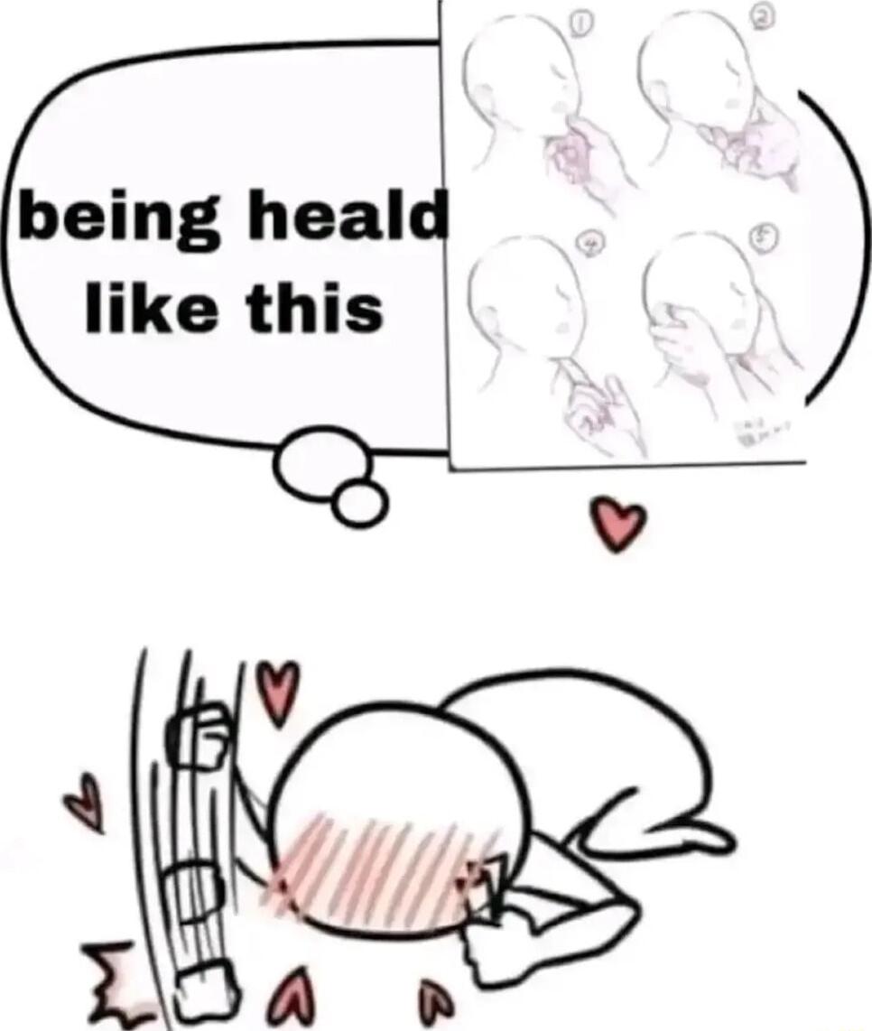 being heald like this S