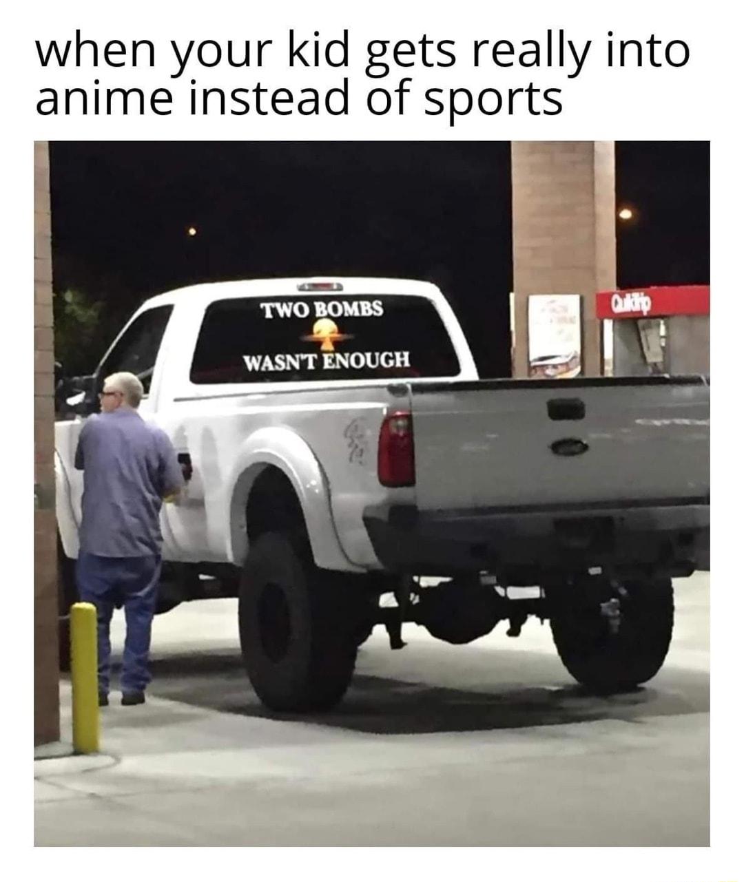 when your kid gets really into anime instead of sports