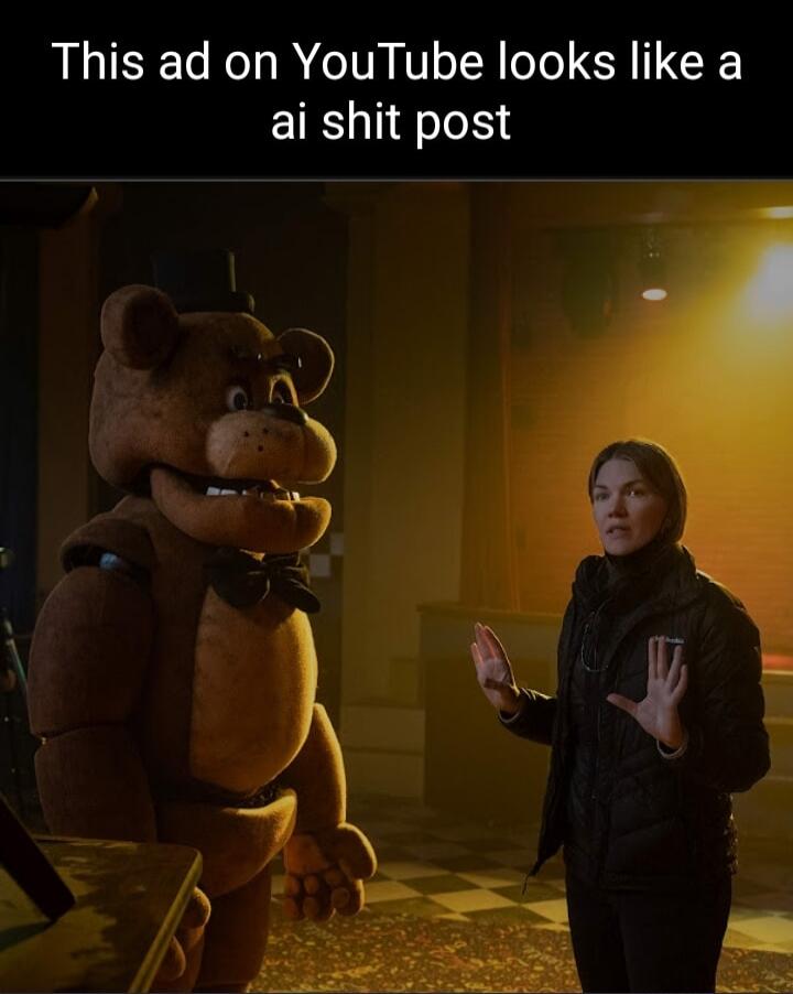 This ad on YouTube looks like a ai shit post