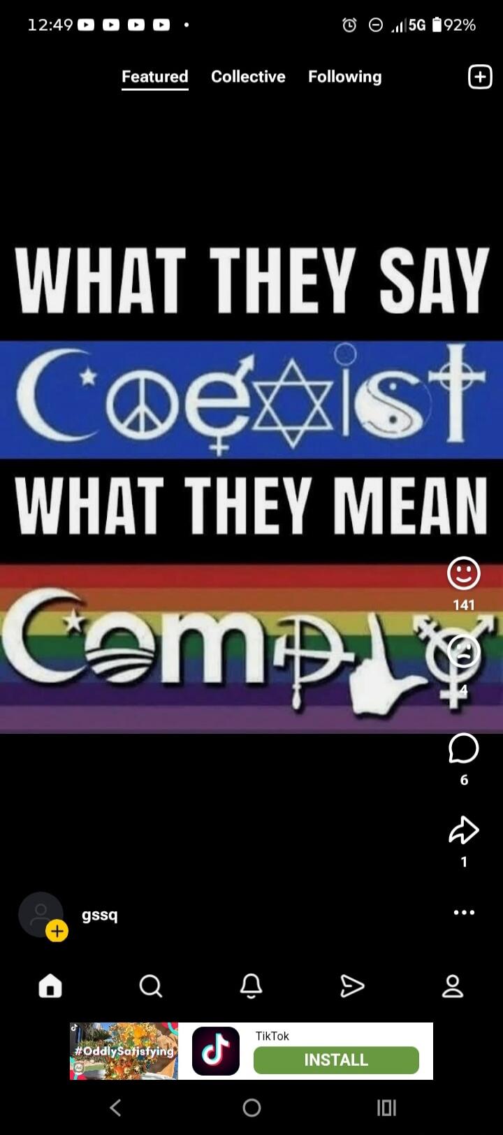 WHAT THEY SAY Coexist WHAT THEY MEAN Comply