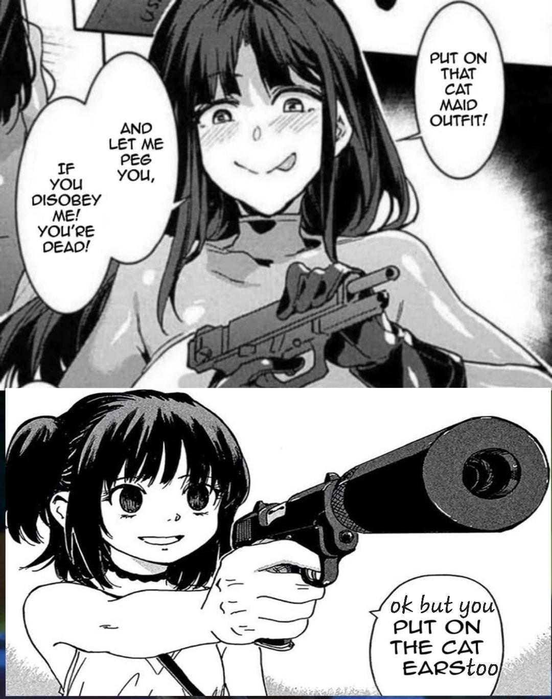 AND LET ME PEC 1F you YO DISOBEY ME YOURE DEAD ok but you PUT ON THE CAT EARStOO