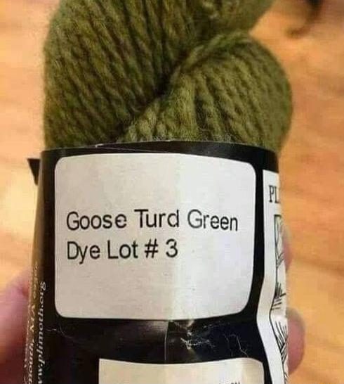 Goose Turd Green Dye Lot 3