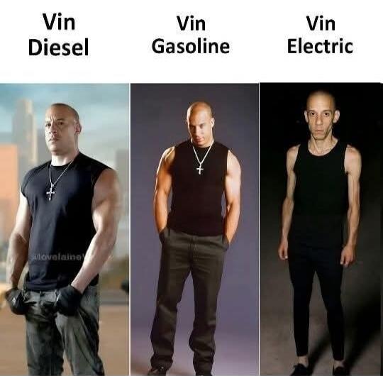 Vin Diesel
Vin Gasoline
Vin Electric