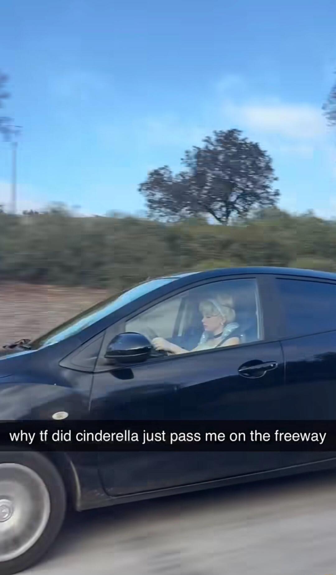 why tf did cinderella just pass me on the freeway