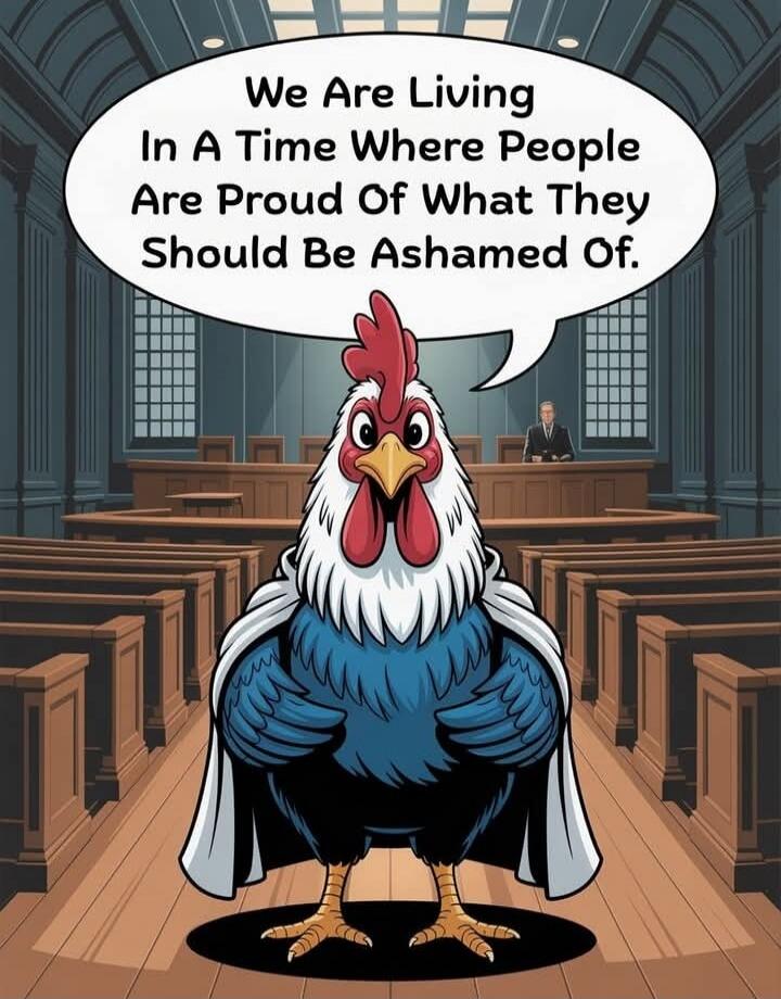 We Are Living In A Time Where People Are Proud Of What They Should Be Ashamed Of.