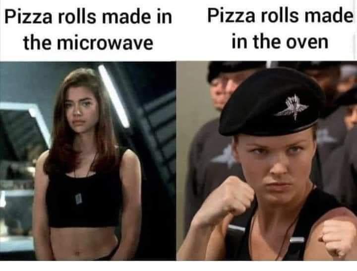Pizzarolls madein Pizza rolls made the microwave in the oven S v y W f w4 N o L