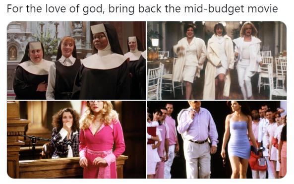 For the love of god bring back the mid budget movie