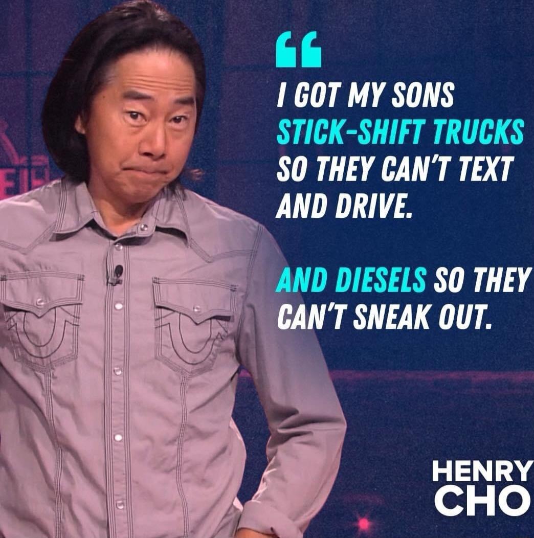1 1GOT MY SONS STICK SHIFT TRUCKS S0 THEY CANT TEXT AND DRIVE