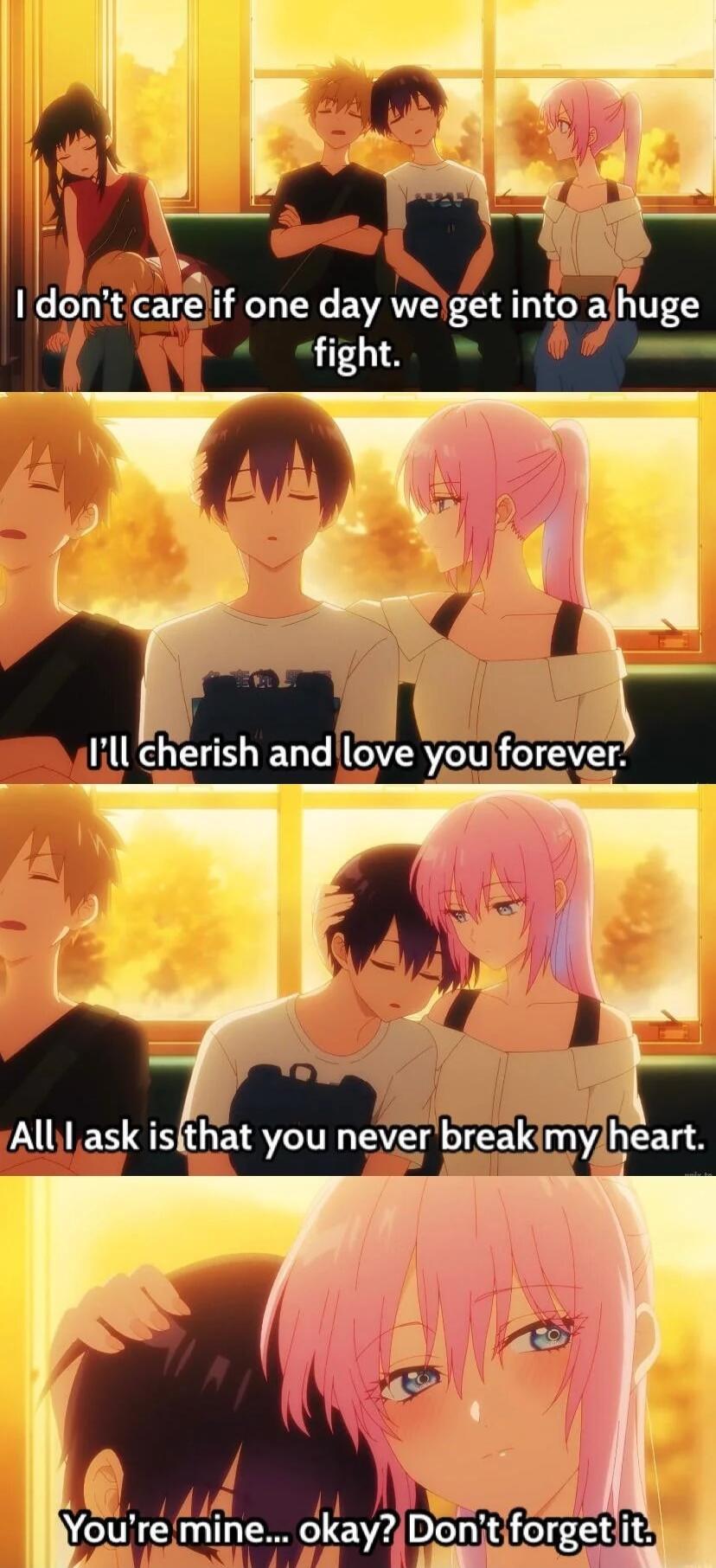 I donticarelif one day weiget into huge fight Doni forget it