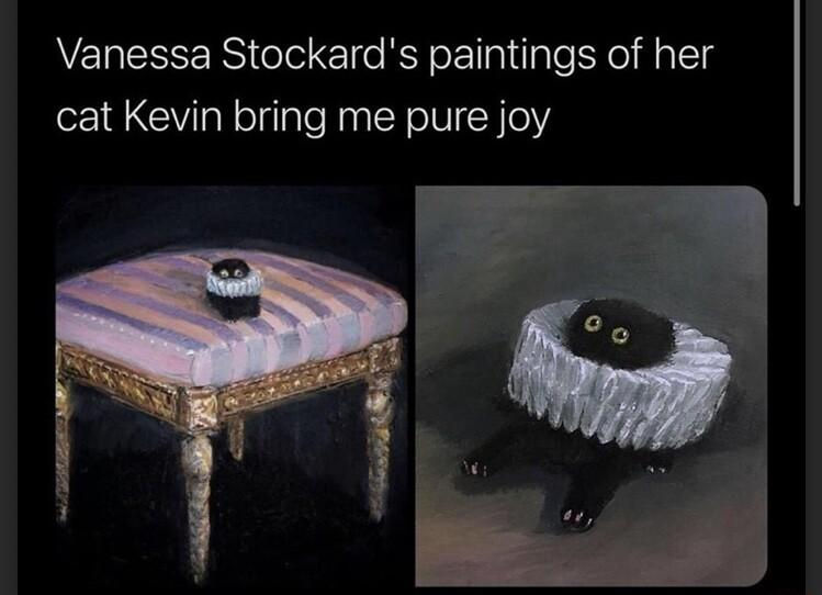 Vanessa Stockards paintings of her cat Kevin bring me pure joy