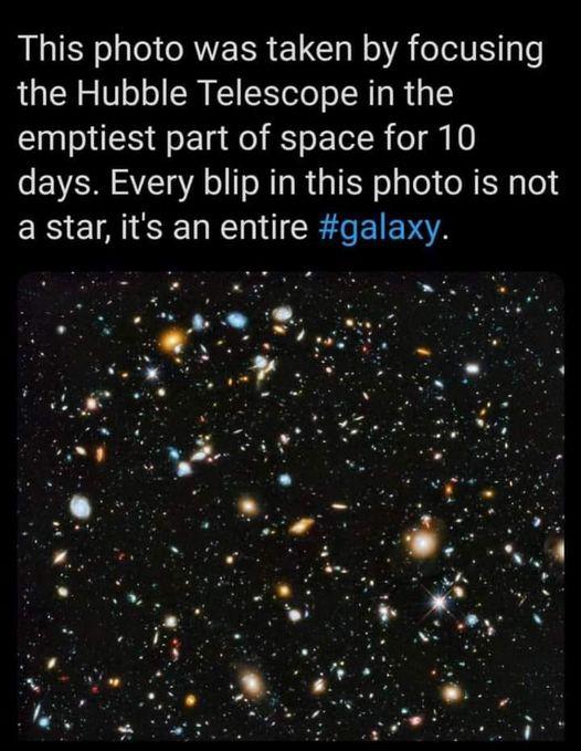 LRl ol O AVEER L Cla R o A ollT o the Hubble Telescope in the emptiest part of space for 10 days Every blip in this photo is not ER IR R EIENTA