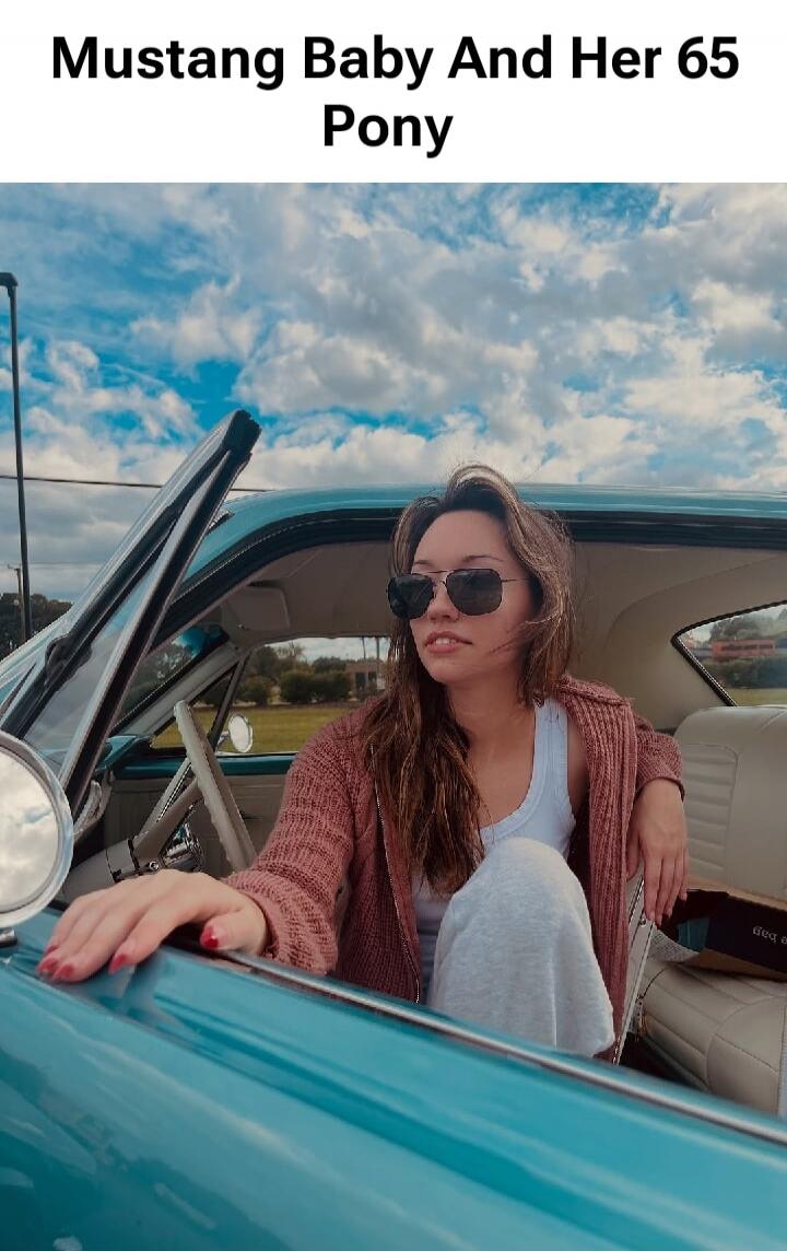 Mustang Baby And Her 65 Pony