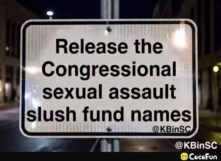 Release the Congressional sexual assault slush fund names