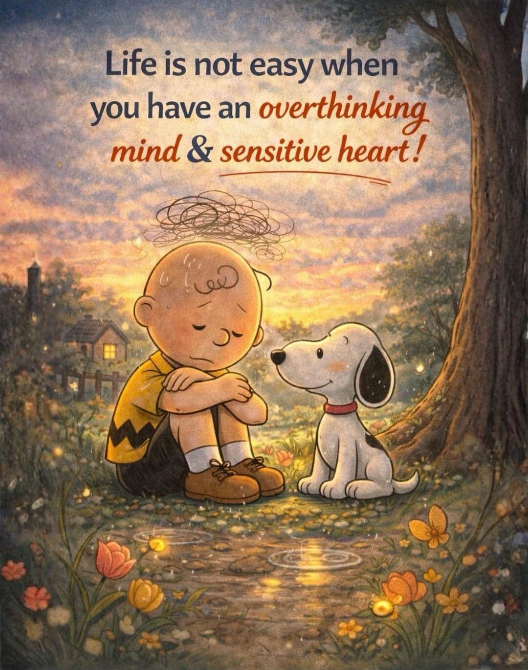 Life is not easy when you have an overthinking mind & sensitive heart!