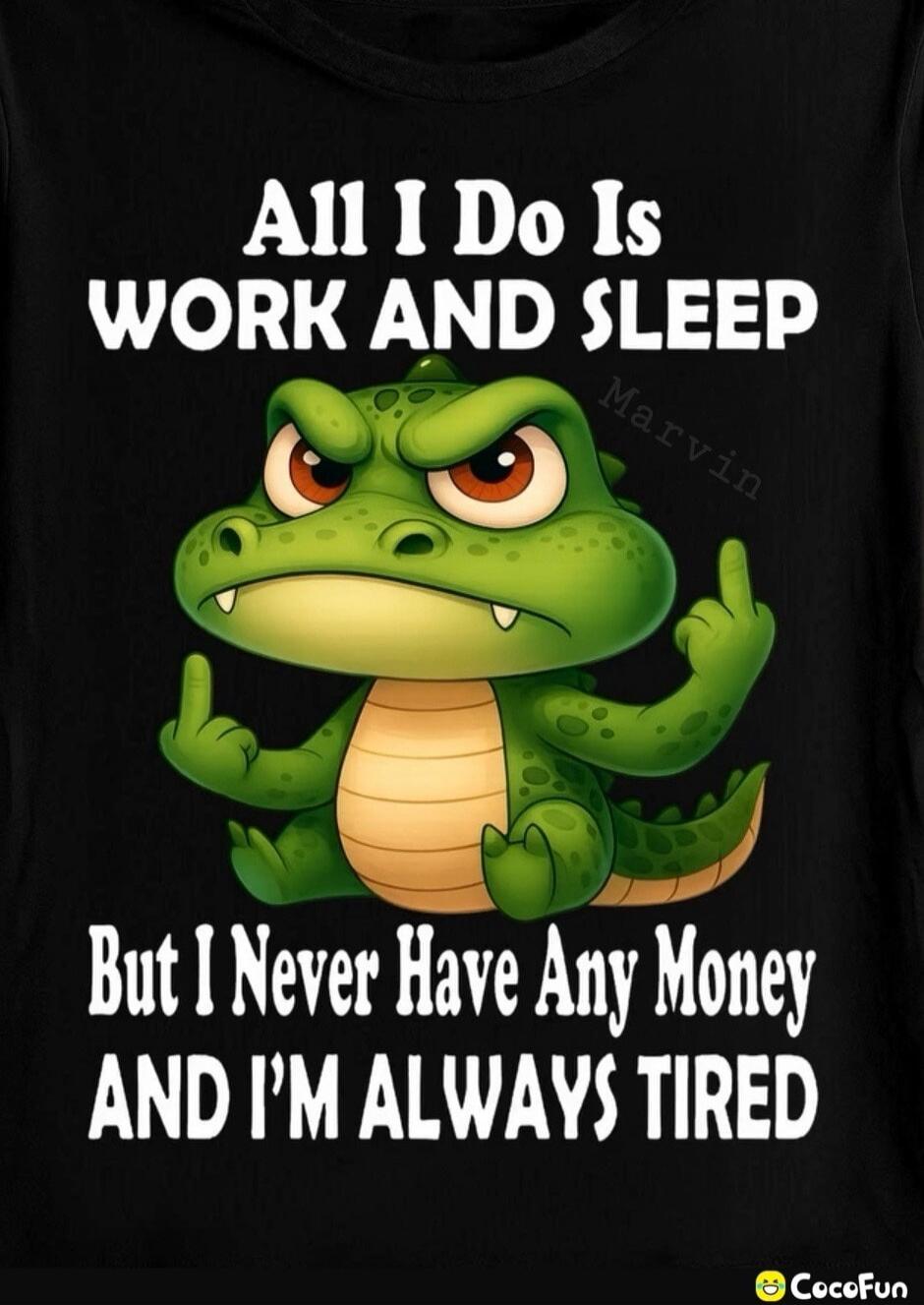 All I Do Is WORK AND SLEEP But I Never Have Any Money AND I'M ALWAYS TIRED
