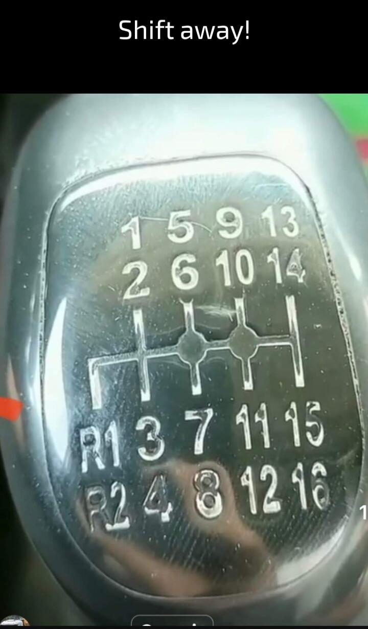 Shift away! 1 5 9 13 2 6 10 14 R1 3 7 11 15 R2 4 8 12 16