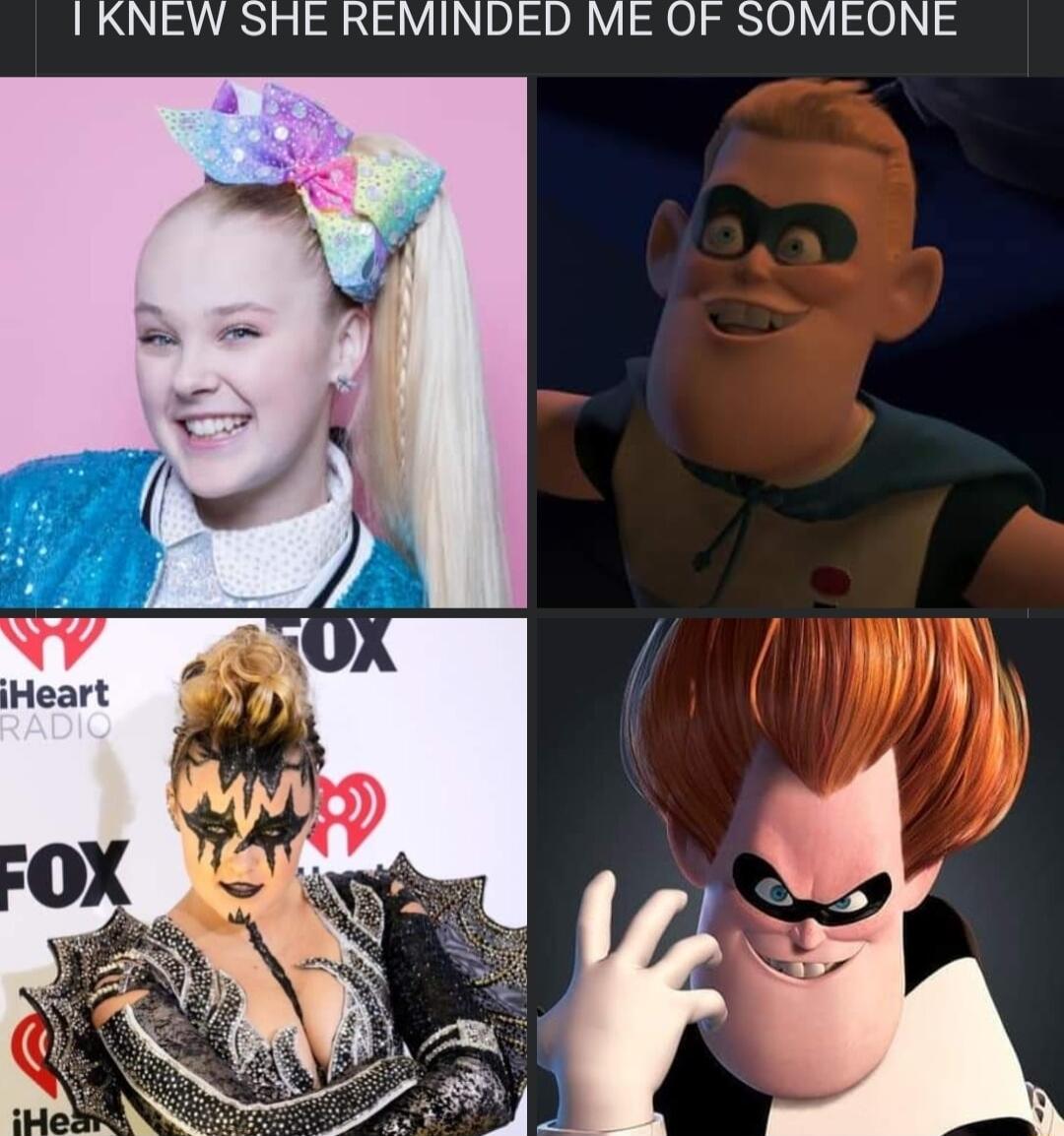 I KNEW SHE REMINDED ME OF SOMEONE