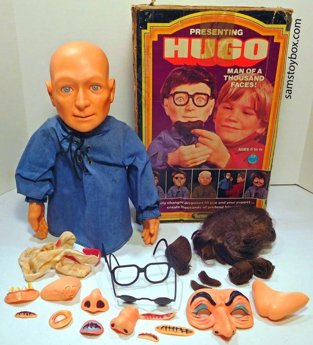 PRESENTING HUGO MAN OF A THOUSAND FACES! AGES 5 to 11 samstoybox.com