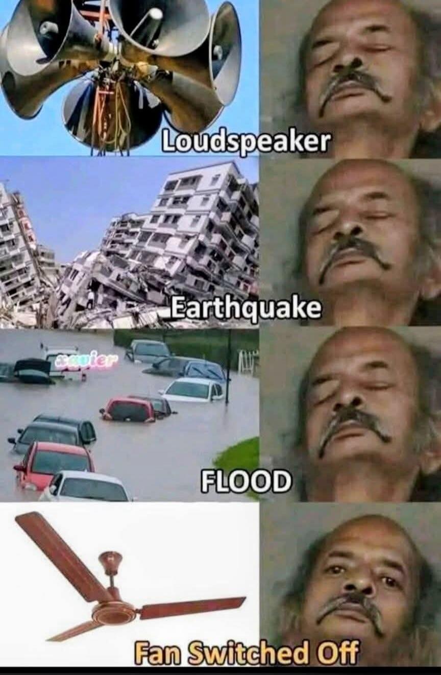 Loudspeaker Earthquake Flood Fan Switched Off