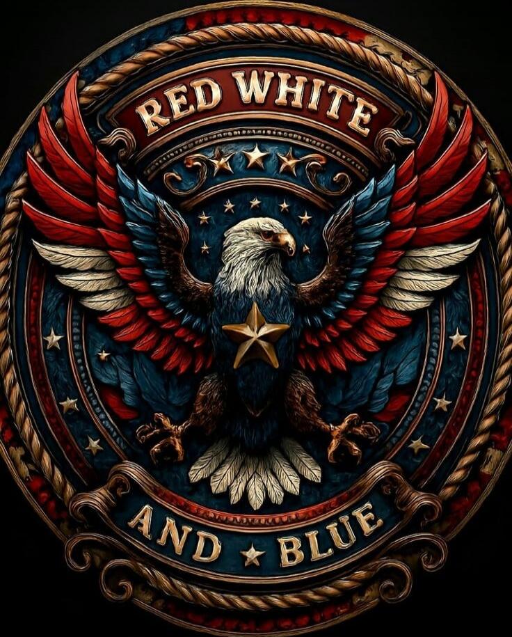 RED WHITE AND BLUE