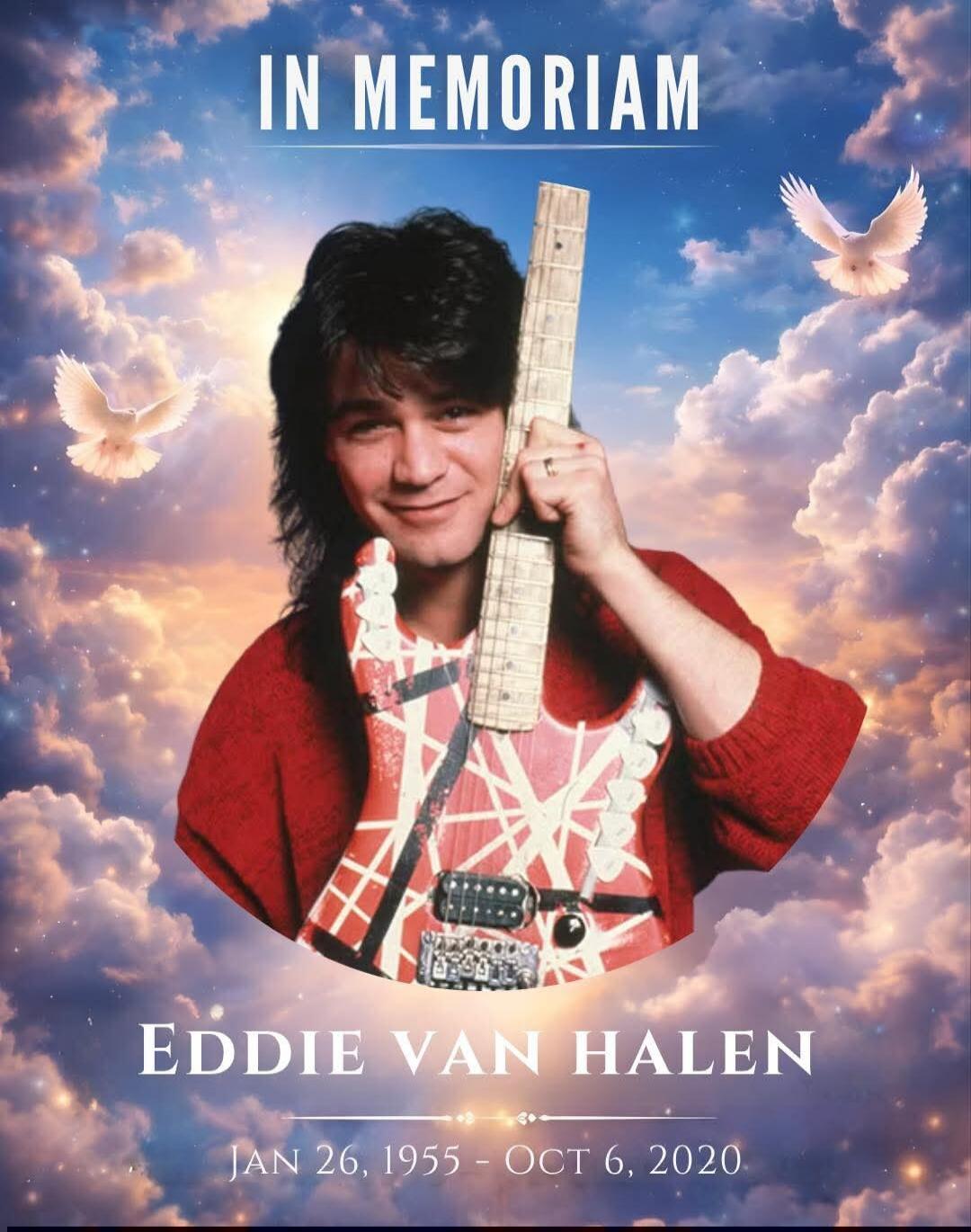 IN MEMORIAM EDDIE VAN HALEN JAN 26, 1955 - OCT 6, 2020