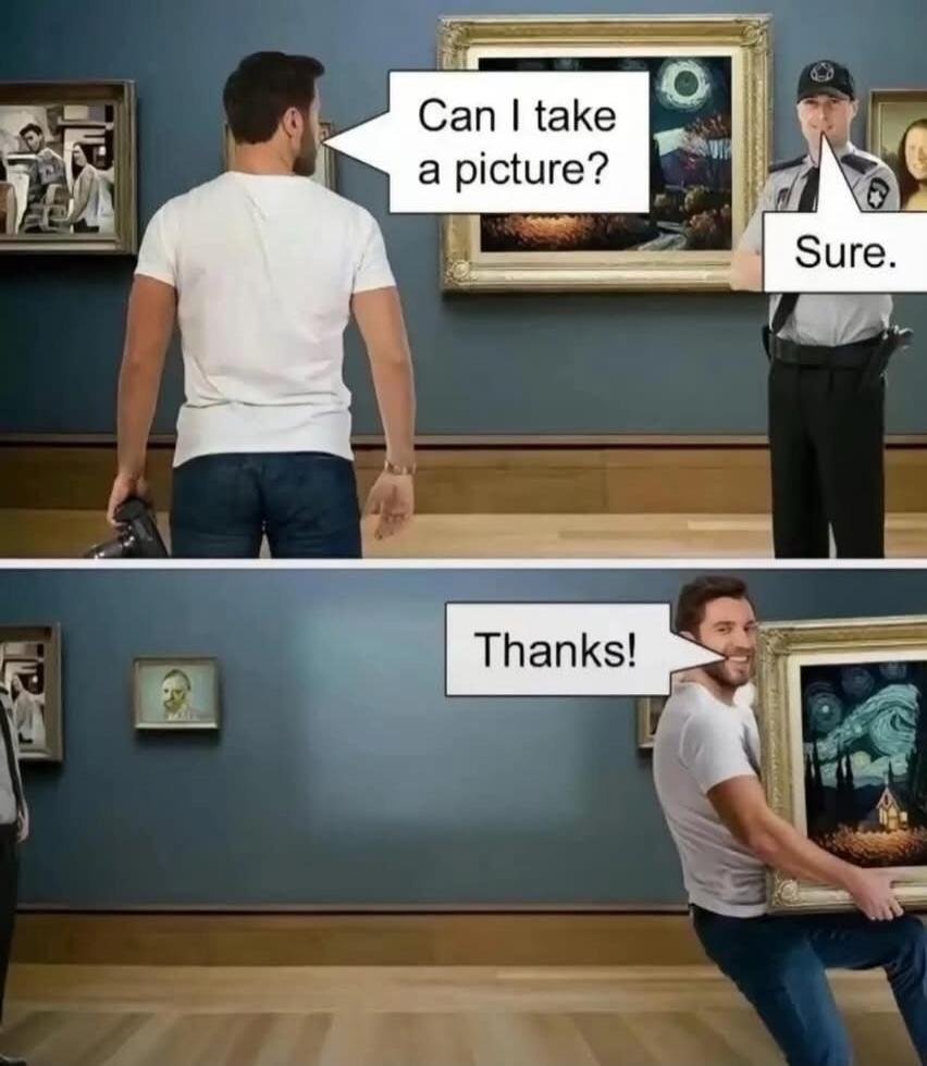 Can I take a picture?\nSure.\nThanks!