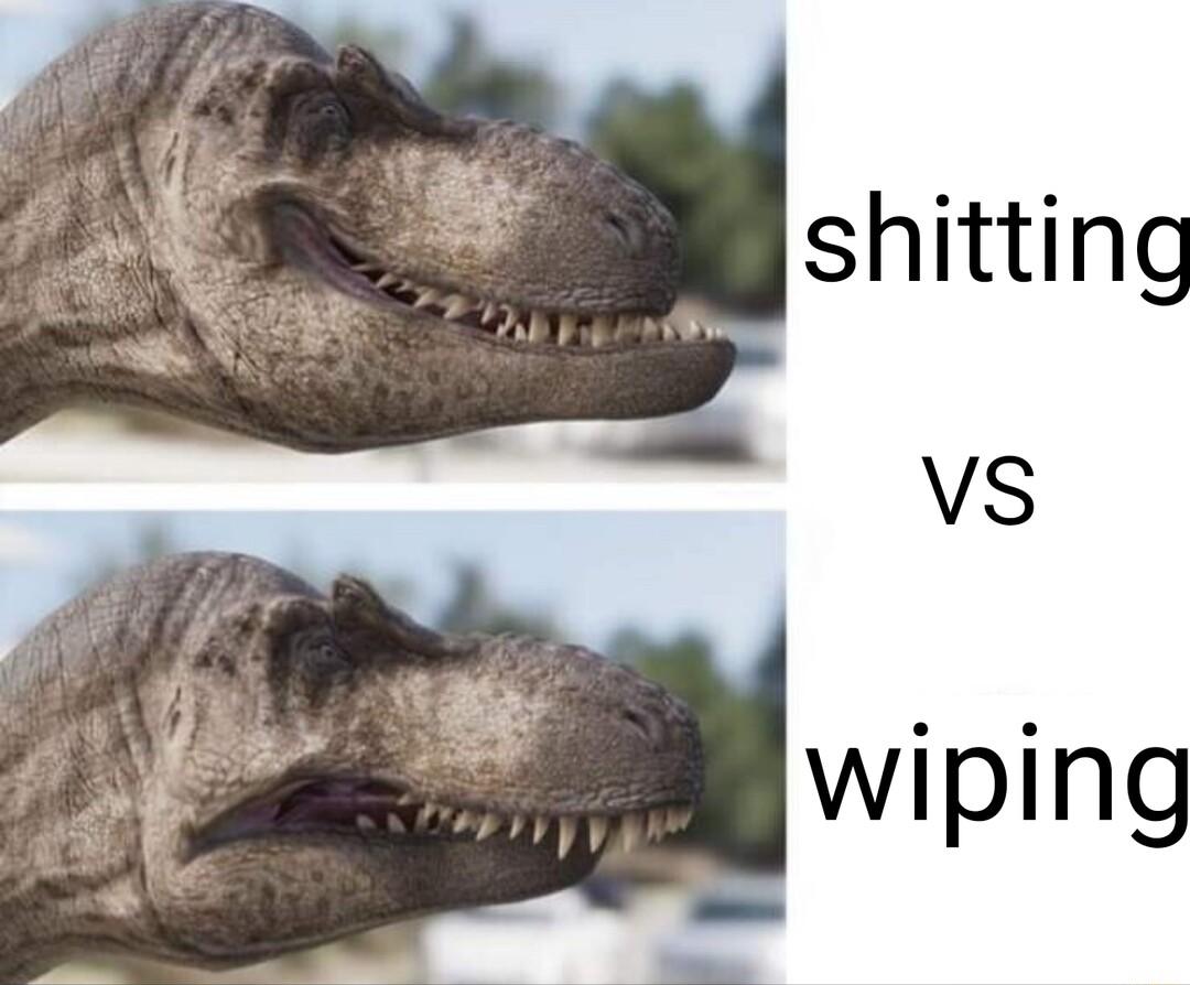 f shitting VS wiping