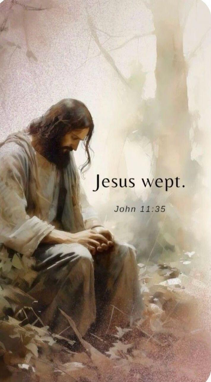 Jesus wept. John 11:35