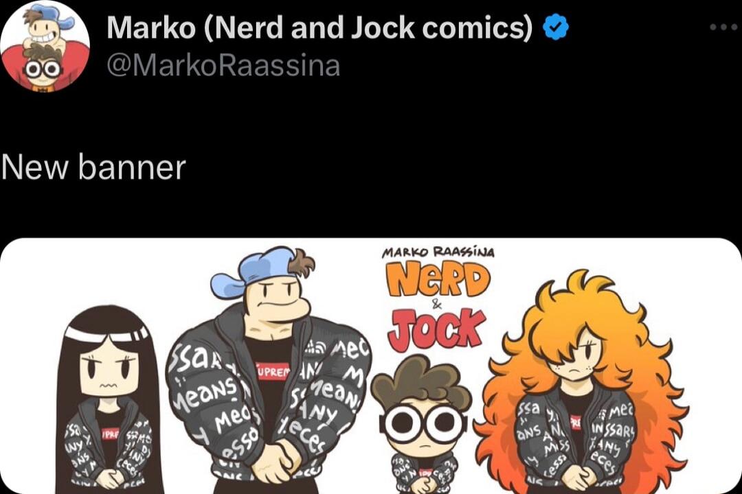 a Marko Nerd and Jock comics 53 New banner