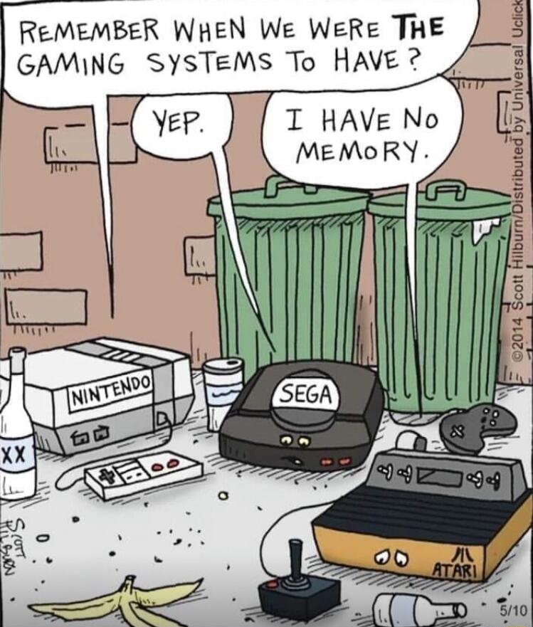 ReMEMBER WHEN We WeRe THE GAMING SYSTEMS To HAVE