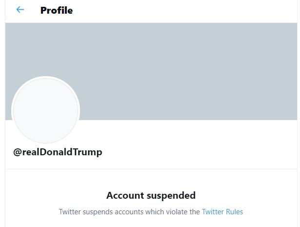 reallionaldTrump Account suspended Twitter suspends accounts which violate the Twitter Rules