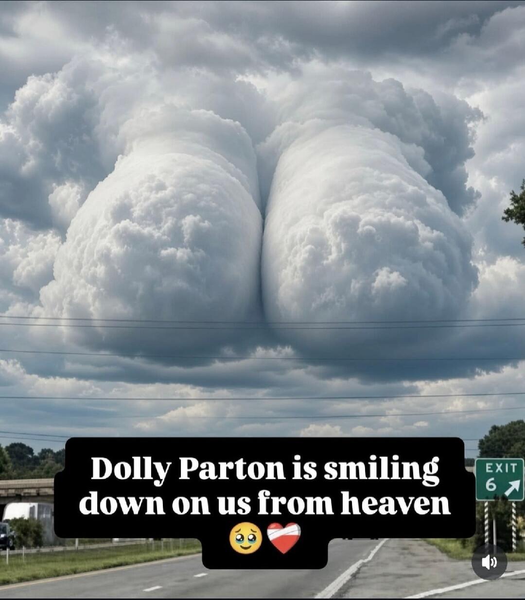 Dolly Parton is smiling down on us from heaven