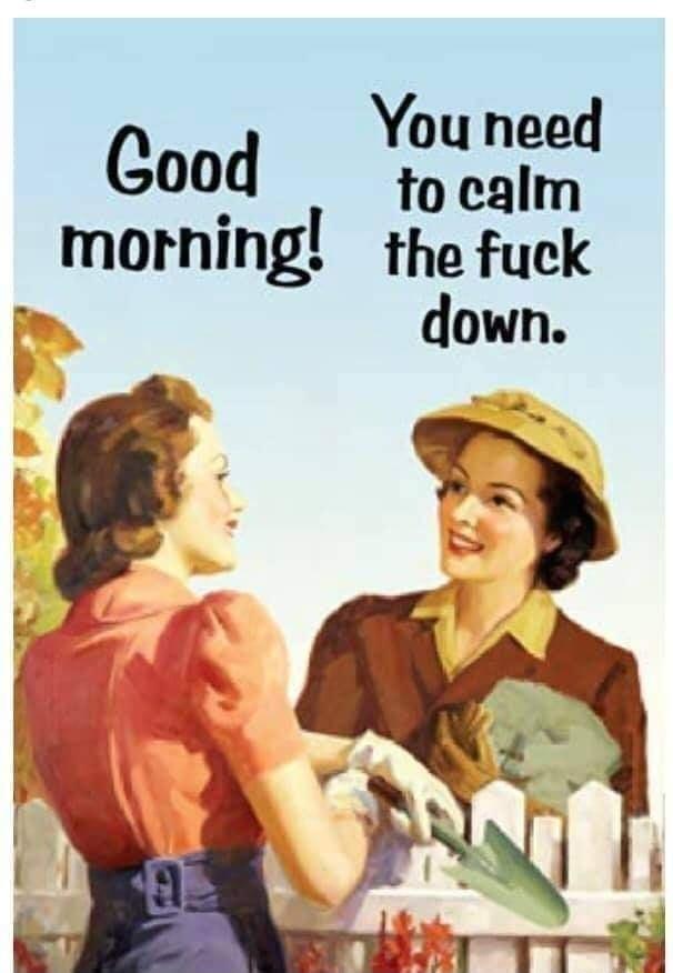 You need Good to calm morhing the fuck down