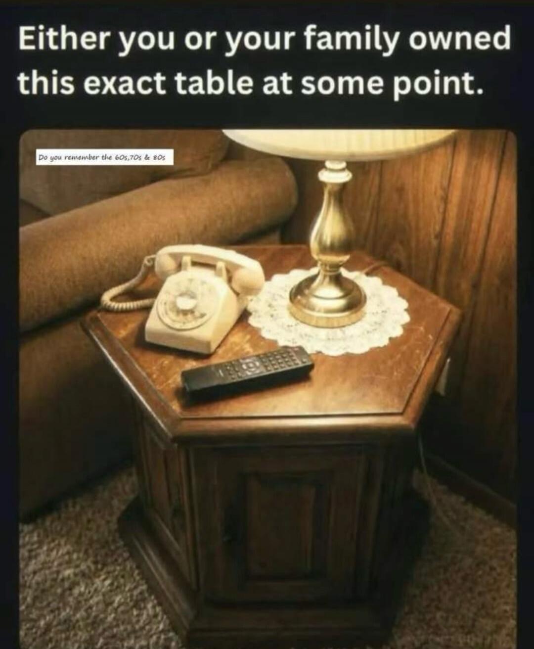 Either you or your family owned this exact table at some point. Do you remember the 60s, 70s & 80s