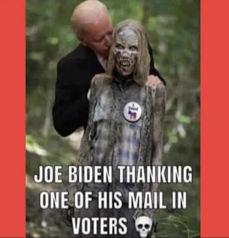 JOE BIDEN THANKING ONE OF HIS MAIL IN VOTERS