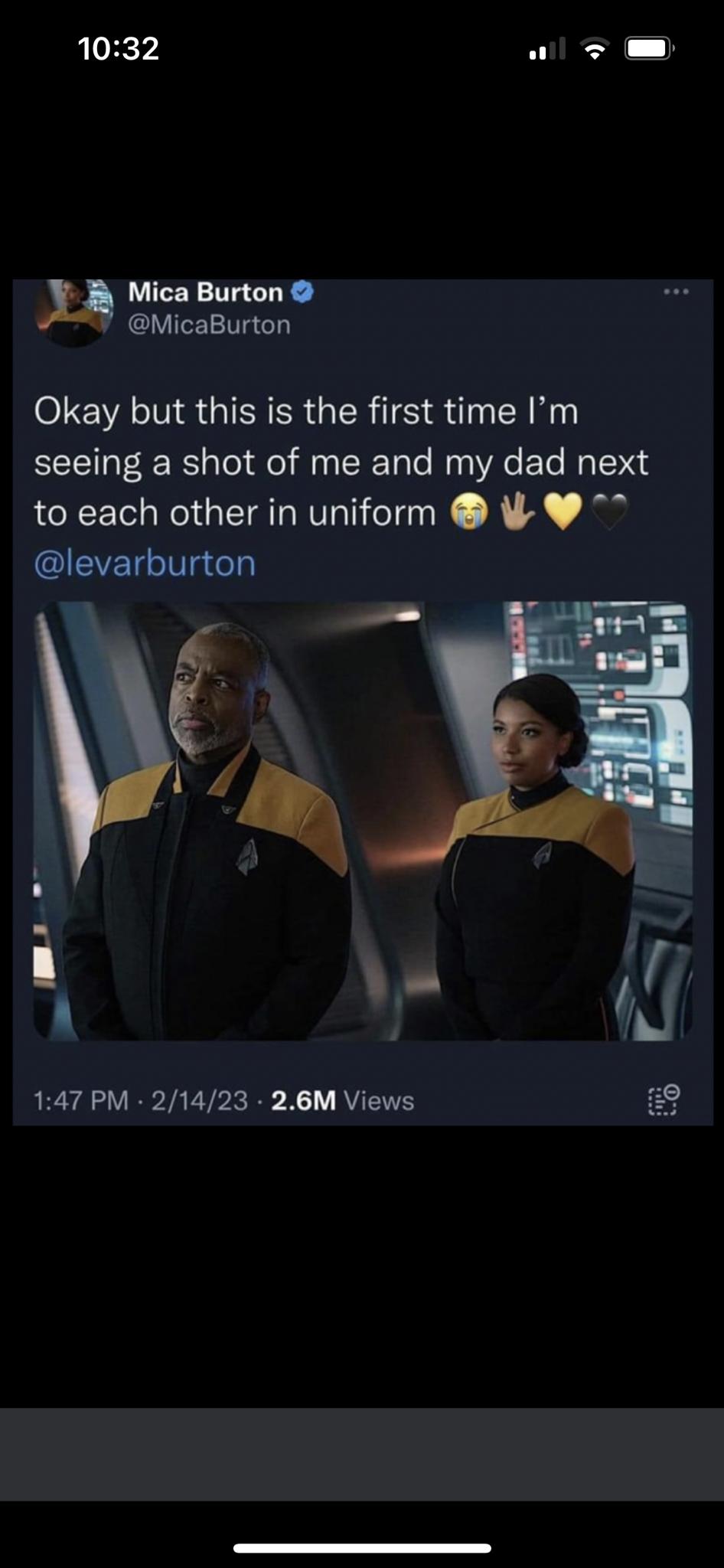 1032 al T Mica Burton MicaBurton Okay but this is the first time Im seeing a shot of me and my dad next to each other in uniform EVELI e 147 PM 21423 26M Views