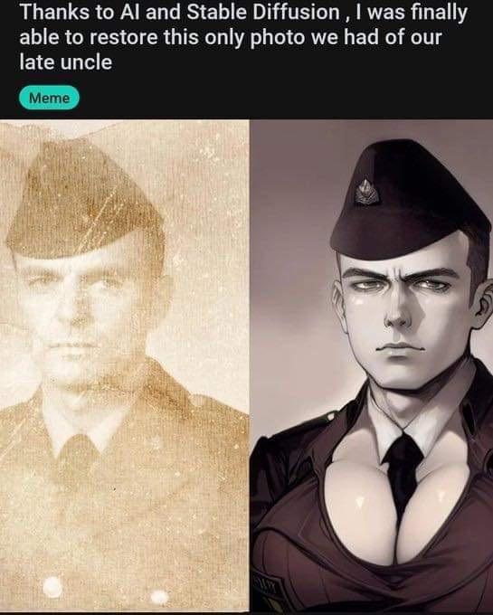 ALELLER GG ES EL R TS G I RVERR L ETY able to restore this only photo we had of our I