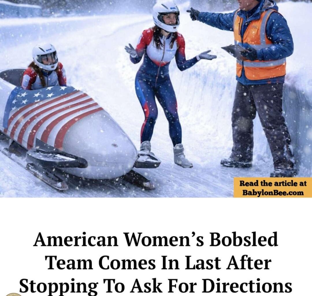 American Women's Bobsled Team Comes In Last After Stopping To Ask For Directions