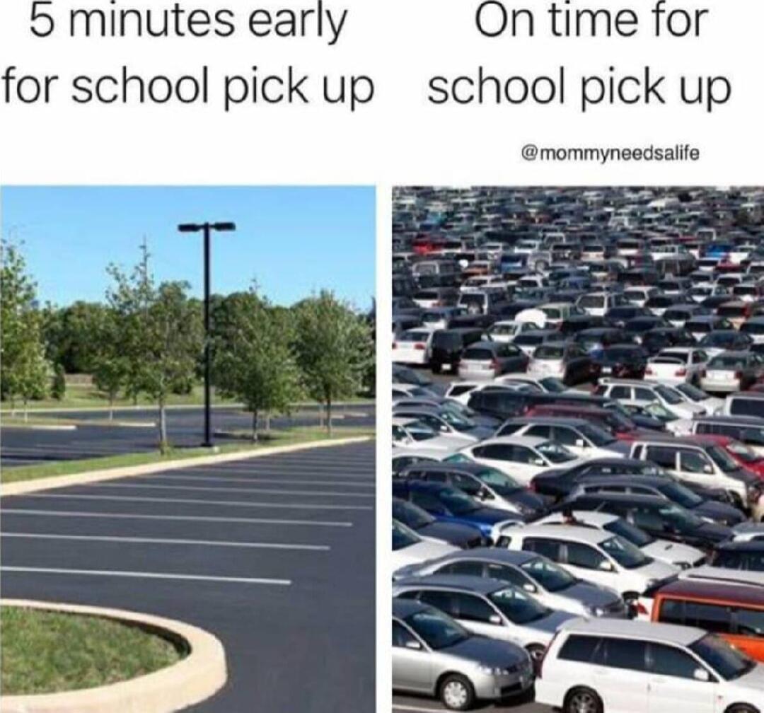 minutes early for school pick up school pick up