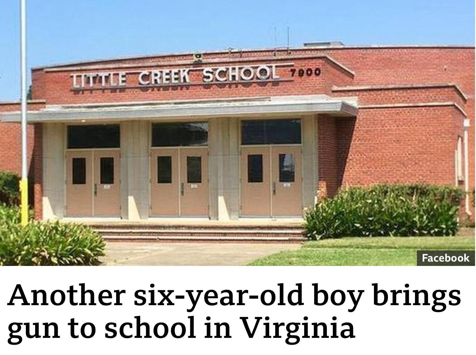 Another six year old boy brings gun to school in Virginia