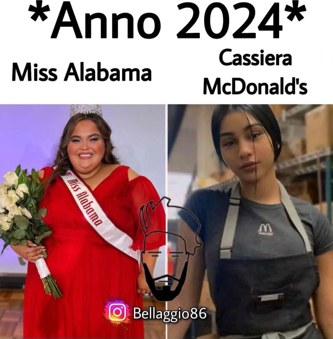 Anno 2024 Cassiera McDonalds Miss Alabama Bellafgiose